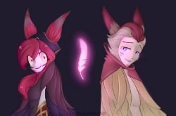 Xayah x Rakan by LesuArt HD Wallpaper Fan Art Artwork League of Legends lol