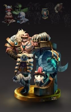 Braum by Hozure HD Wallpaper Artwork Fan Art League of Legends lol