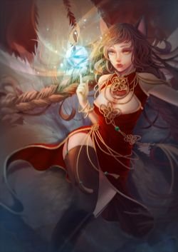 Ahri (Skin Concept) by 爵 League of Legends Artwork HD Wallpaper lol Fan ArtFan Art Artwork