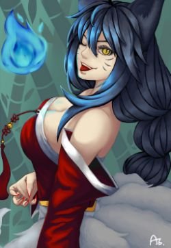 Ahri by Nanghyang League of Legends Artwork Wallpaper lol