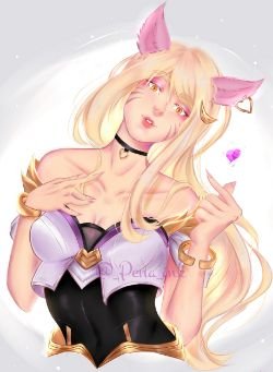 K/DA Ahri by Anna Petrakidou HD Wallpaper Background Fan Art Artwork League of Legends lol