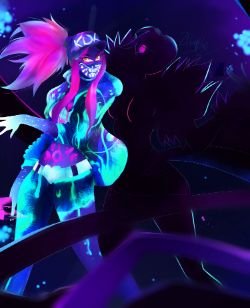 K/DA Akali by LittlePinkie HD Wallpaper Background Fan Art Artwork League of Legends lol