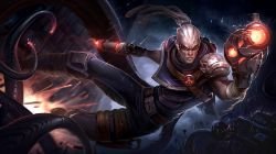 Hired Gun Lucian Splash Art 4k HD Wallpaper Official Artwork League of Legends lol
