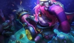Riot Girl Tristana Splash Art HD 4k 6k Wallpaper Background Official Art Artwork League of Legends lol