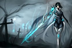 Soulstealer Fiora by KumikoPixiv (1) HD Wallpaper Fan Art Artwork League of Legends lol