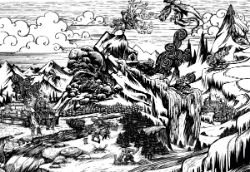 The Feats of Braum Promo Black & White League of Legends Artwork Wallpaper lol