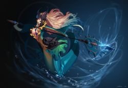 Nami by 경영기획 HD Wallpaper Background Official Art Artwork League of Legends lol