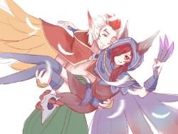 Xayah & Rakan by 阿咩 HD Wallpaper Fan Art Artwork League of Legends lol