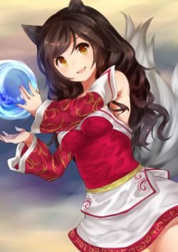 Ahri by ねむぬた League of Legends Artwork Wallpaper lol Fan Art