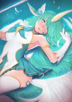Star Guardian Soraka by AnnTan HD Wallpaper Background Fan Art Artwork League of Legends lol