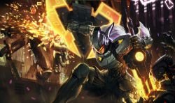 PROJECT: Leona Splash Art HD 4k 6k Wallpaper Background Official Art Artwork League of Legends lol