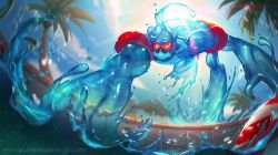 Pool Party Zac by GisAlmeida HD Wallpaper Fan Art Artwork League of Legends lol