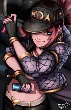 K/DA Akali by HOAIartworks HD Wallpaper Background Fan Art Artwork League of Legends lol