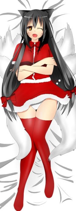 Christmas Ahri by freesha@k League of Legends Fan Art Artwork Wallpaper lol