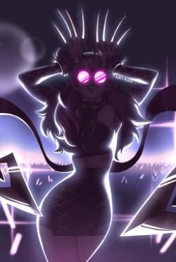 K/DA Evelynn by KIKI-ALIEN (2) HD Wallpaper Background Fan Art Artwork League of Legends lol