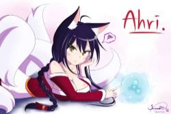 Ahri by Mr. P League of Legends Artwork Wallpaper lol
