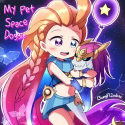 Zoe & Aurelion Sol by 13iungFiz2 HD Wallpaper Background Fan Art Artwork League of Legends lol