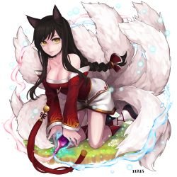 Ahri by ILRIS League of Legends Artwork Wallpaper lol
