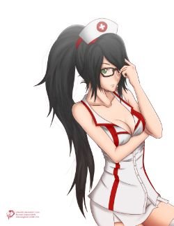 Nurse Akali by CLeRu087 League of Legends Artwork Wallpaper lol