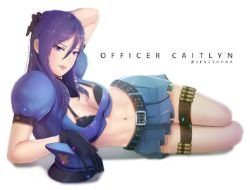 Sexy Officer Caitlyn by Dohwa HD Wallpaper Artwork Fan Art League of Legends lol