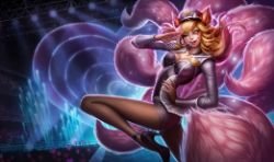 Popstar Ahri Splash Art 4k HD Wallpaper Official Artwork League of Legends lol
