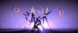 K/DA - POPSTARS (KDA Ahri, Evelynn, Kai'Sa & Akali) (ft Madison Beer, (G)I-DLE, Jaira Burns) HD 4k Wallpaper Background Official Art Artwork League of Legends lol (2)