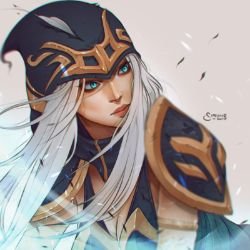 Ashe by simoneferriero HD Wallpaper Background Fan Art Artwork League of Legends lol