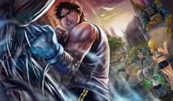 Demacian Training (Garen, Lux, Poppy, Xin Zhao, Jarvan IV, Galio) by juhaihaipg HD Wallpaper Fan Art Artwork League of Legends lol