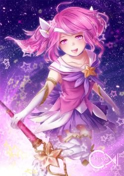 Star Guardian Lux by ちろよ HD Wallpaper Fan Art Artwork League of Legends lol