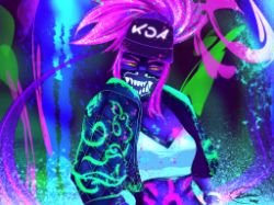 K/DA Akali by ZekkyZek HD Wallpaper Background Fan Art Artwork League of Legends lol