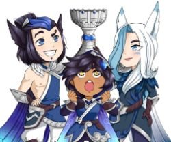 SSG Xayah, Rakan & Taliyah by SRealms HD Wallpaper Background Fan Art Artwork League of Legends lol