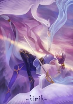 Soaring Sword Fiora by KIMIK HD Wallpaper Background Fan Art Artwork League of Legends lol