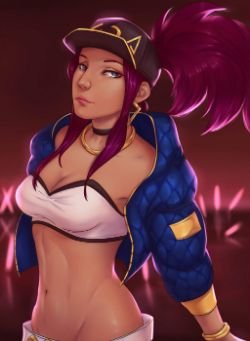 K/DA Akali by Monnian HD Wallpaper Background Fan Art Artwork League of Legends lol