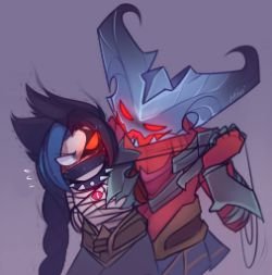 Kayn Vs Rhaast by Mimi HD Wallpaper Background Fan Art Artwork League of Legends lol