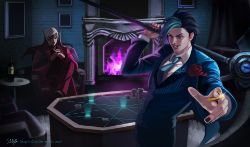 Debonair Kayn & Zed by S2PQ HD Wallpaper Background Fan Art Artwork League of Legends lol