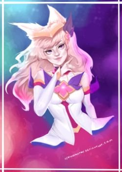 Star Guardian Ahri by IchigoMathy HD Wallpaper Background Fan Art Artwork League of Legends lol