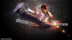 Dragon Fist Lee Sin by xRazerxD (2) HD Wallpaper Fan Art Artwork League of Legends lol