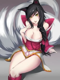 Sexy Ahri KumikoPixiv (1) HD Wallpaper Fan Art Artwork League of Legends lol
