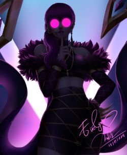 K/DA Evelynn by MikiTakamoto (2) HD Wallpaper Background Fan Art Artwork League of Legends lol