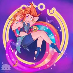 Zoe by AugustRein HD Wallpaper Background Fan Art Artwork League of Legends lol