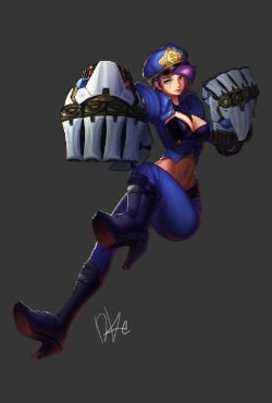 Officer Vi by DDUCK KONG HD Wallpaper Fan Art Artwork League of Legends lol HD Wallpaper Fan Art Artwork League of Legends lol