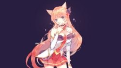 Star Guardian Ahri by misononeko (2) HD Wallpaper Background Fan Art Artwork League of Legends lol