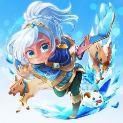 Chibi Freljord Taliyah by MizoreAme HD Wallpaper Fan Art Artwork League of Legends lol