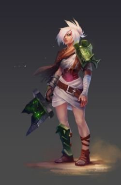 Riven by Hozure HD Wallpaper Fan Art Artwork League of Legends lol