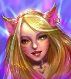 K/DA Ahri by Winchic HD Wallpaper Background Fan Art Artwork League of Legends lol