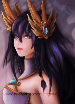 Divine Sword Irelia by Psychomilla HD Wallpaper Background Fan Art Artwork League of Legends lol