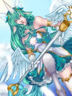 Star Guardian Soraka by xXYamikoNekoXx HD 4k Wallpaper Background Fan Art Artwork League of Legends lol