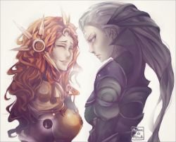 Diana & Leona by MaewenMitzuki HD Wallpaper Fan Art Artwork League of Legends lol