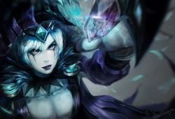 Ravenborn LeBlanc by OrekiGenya HD Wallpaper Fan Art Artwork League of Legends lol