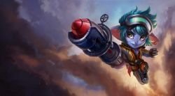 Rocket Girl Tristana Splash Art HD 4k 6k Wallpaper Background Official Art Artwork League of Legends lol